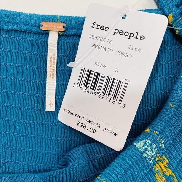 FREE PEOPLE Sz S Lana Off the Shoulder Tunic NWT - Picture 11 of 11